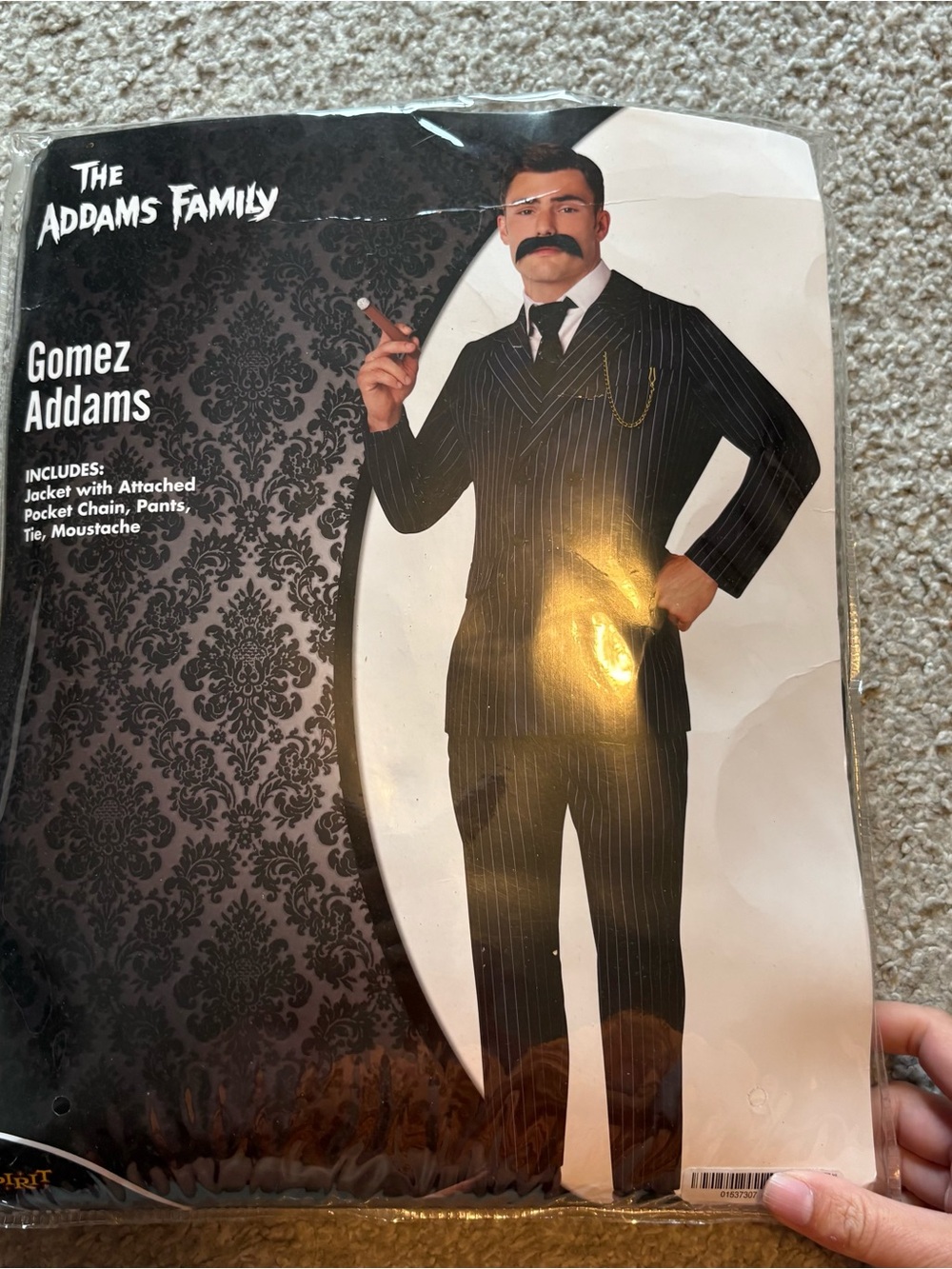 Addams Family Gomez Addams Costume NEW XL Black Halloween Spirit